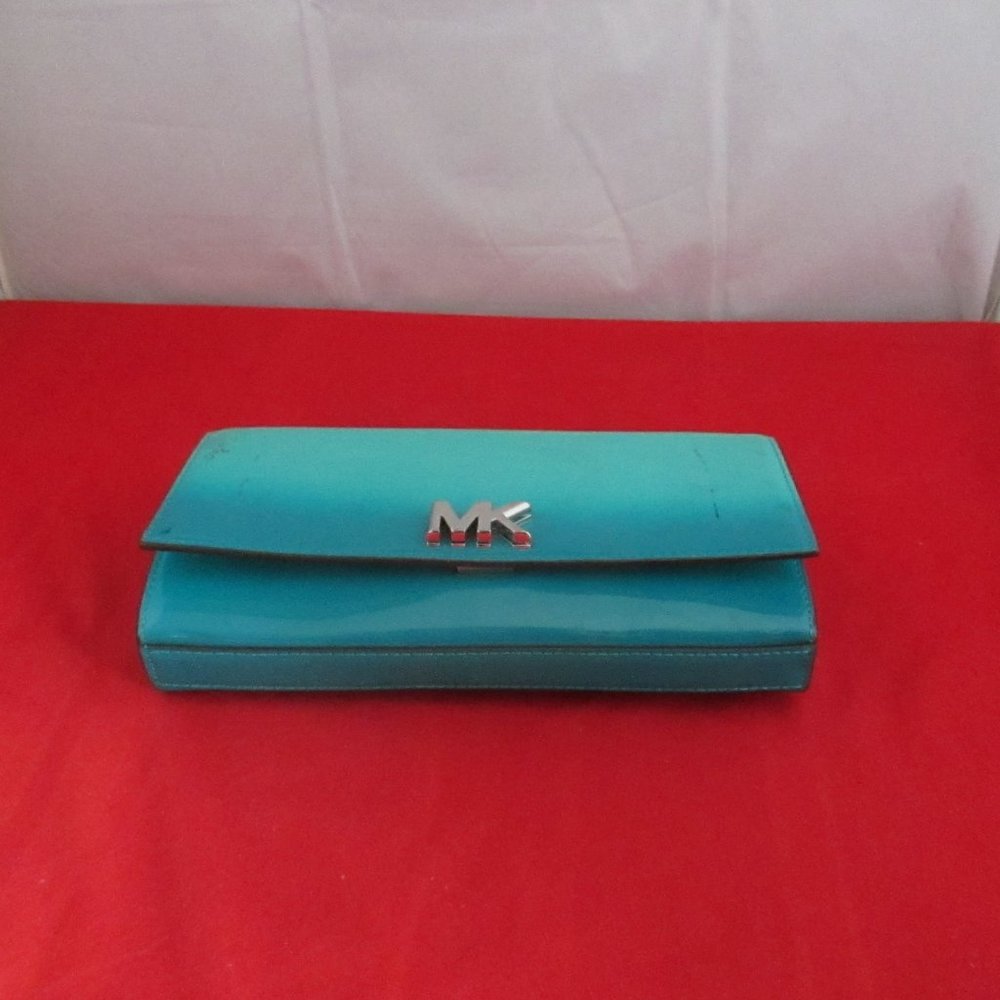 Michael Kors Mott Large East West Patent Leather Clutch